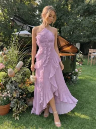 I loved this for my Gloucester wedding. So many girls came up and complimented my dress. I did order a large, but normally I am a medium. I was worried it would be too long or too tight at the top as a medium. It fit me just right. It was a little long, but okay once I put my heels on.